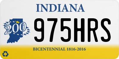IN license plate 975HRS