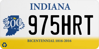 IN license plate 975HRT