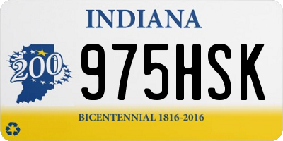 IN license plate 975HSK