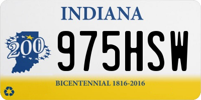 IN license plate 975HSW