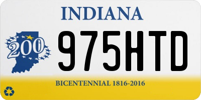 IN license plate 975HTD