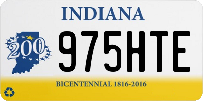 IN license plate 975HTE