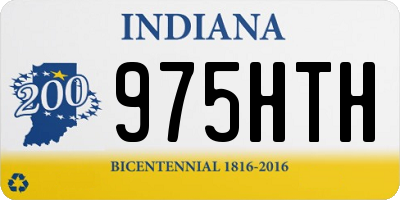 IN license plate 975HTH