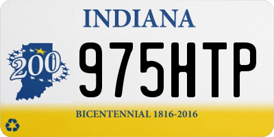IN license plate 975HTP