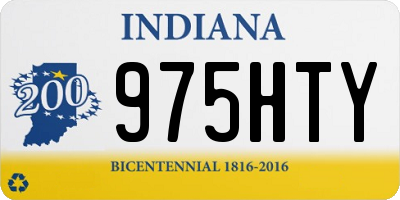 IN license plate 975HTY