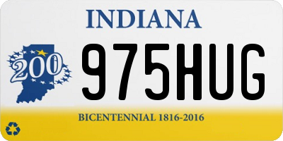 IN license plate 975HUG