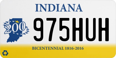 IN license plate 975HUH