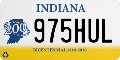 IN license plate 975HUL