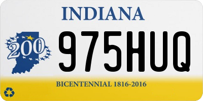 IN license plate 975HUQ
