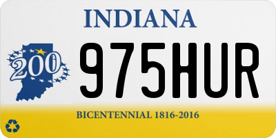 IN license plate 975HUR