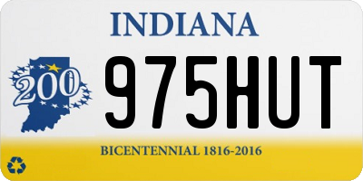 IN license plate 975HUT