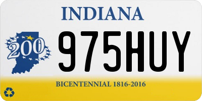 IN license plate 975HUY