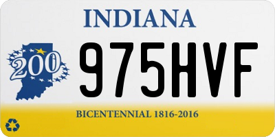 IN license plate 975HVF