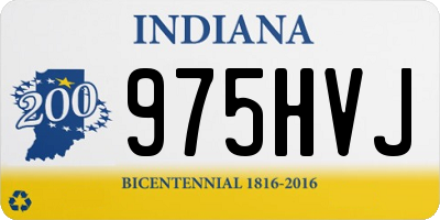IN license plate 975HVJ