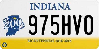 IN license plate 975HVO