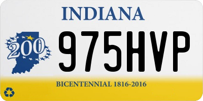 IN license plate 975HVP