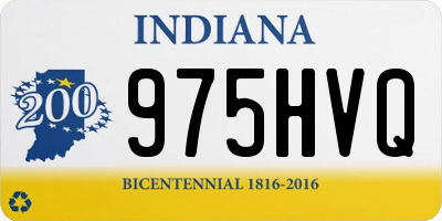 IN license plate 975HVQ