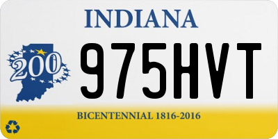 IN license plate 975HVT