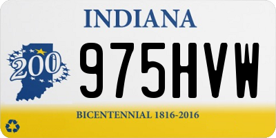 IN license plate 975HVW