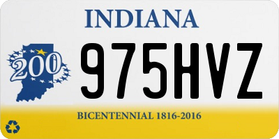 IN license plate 975HVZ