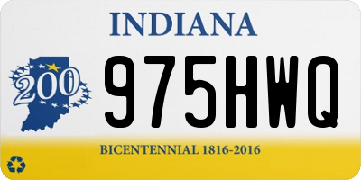 IN license plate 975HWQ