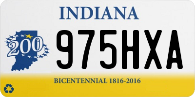 IN license plate 975HXA