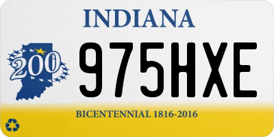IN license plate 975HXE
