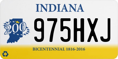 IN license plate 975HXJ
