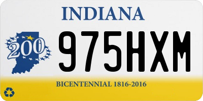 IN license plate 975HXM