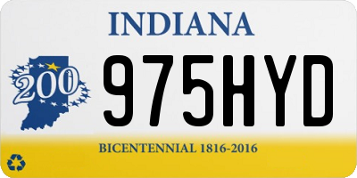 IN license plate 975HYD