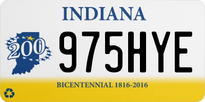 IN license plate 975HYE