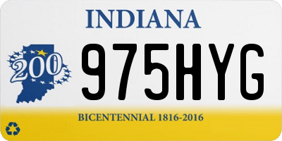 IN license plate 975HYG