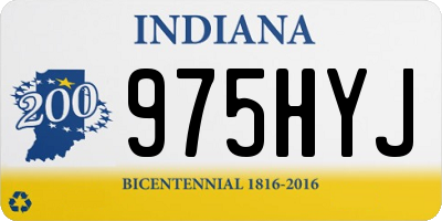 IN license plate 975HYJ