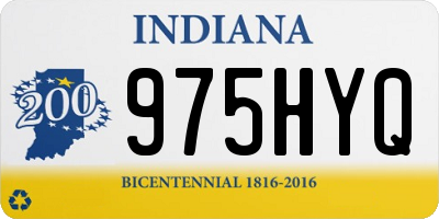 IN license plate 975HYQ