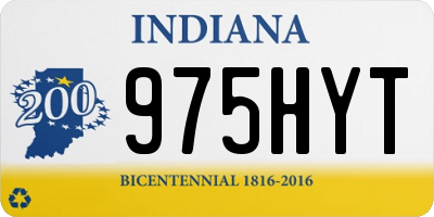IN license plate 975HYT