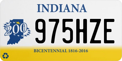 IN license plate 975HZE