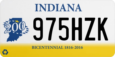 IN license plate 975HZK