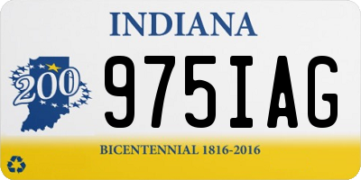 IN license plate 975IAG