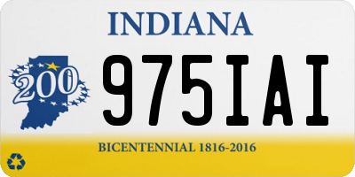 IN license plate 975IAI