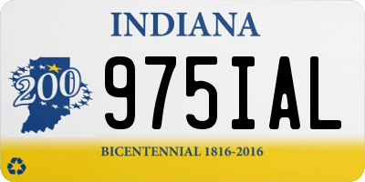 IN license plate 975IAL