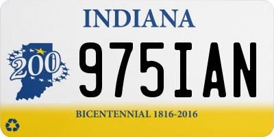 IN license plate 975IAN