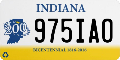 IN license plate 975IAO