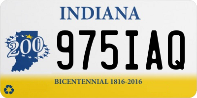 IN license plate 975IAQ