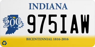 IN license plate 975IAW