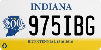 IN license plate 975IBG