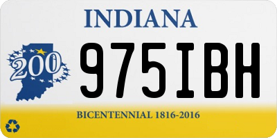 IN license plate 975IBH