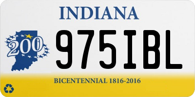 IN license plate 975IBL