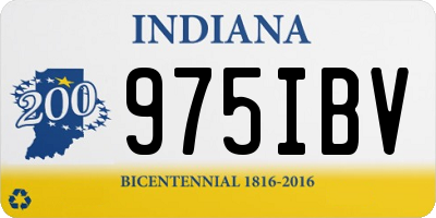 IN license plate 975IBV