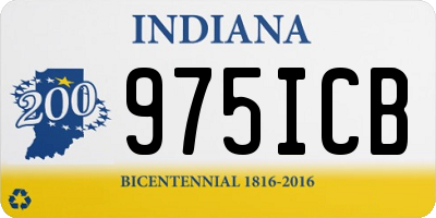 IN license plate 975ICB