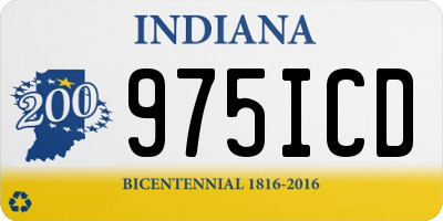 IN license plate 975ICD